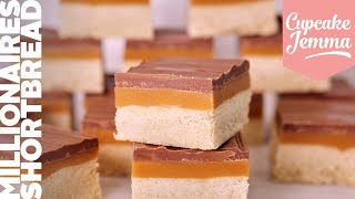 Millionaires Shortbread Recipe amp Tutorial  Layers of WIN  Cupcake Jemma [upl. by Fife]