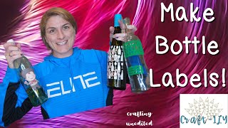 How to Make Labels for Bottles with Cricut [upl. by Quenby]