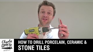 How to Drill a Hole in Porcelain Ceramic or Stone Tiles  Video 1 of 3 [upl. by Gellman]