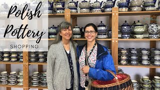 Polish Pottery Shopping in Poland  How to shop for Polish pottery in Bolesławiec  Milspouse vlog [upl. by Assiram299]