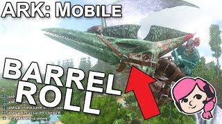 HOW TO BARREL ROLL IN ARK MOBILE  Alt Attack Controls  ARK Mobile Tutorial [upl. by Neomah]