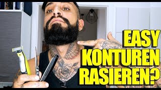 EASY BART KONTUREN RASIEREN  TUTORIAL  BARTMANN [upl. by Treulich]