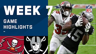 Buccaneers vs Raiders Week 7 Highlights  NFL 2020 [upl. by Holloway]