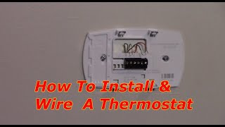 How To Replace A Thermostat Honeywell [upl. by Forland]