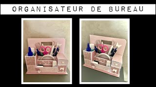 TUTO SCRAP Organisateur de bureau [upl. by Judye491]