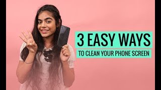 3 Easy Ways To Clean Your Phone Screen [upl. by Skeie935]