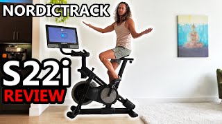 NordicTrack S22i Studio Cycle REVIEW NEW 2022 MODEL [upl. by Mccallion508]