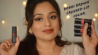 NEW Bobbi Brown Crushed Lip Colors  Review amp Swatches [upl. by Eerpud]