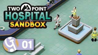 😷 Building The Best Looking Hospital  Lets Play Two Point Hospital Sandbox Ep 1 AD [upl. by Donalt]