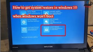 How to restore windows 10 from boot [upl. by Py]