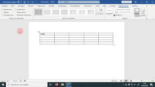 Eenvoudige tabel maken en aanpassen in Word [upl. by Lednam941]