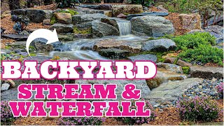 Perfect Backyard STREAM amp WATERFALL  Patio Falls [upl. by Beattie689]