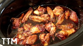 EASY Slow Cooker Chicken Wings Recipe [upl. by Germin]