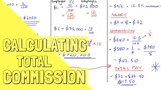 Mathematics How to Calculate Commission examples [upl. by Sebastiano218]