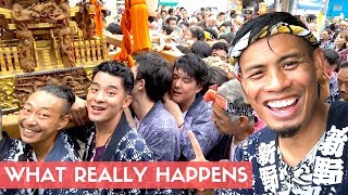 Behind the Scenes at a JAPANESE FESTIVAL  Mikoshi Matsuri [upl. by Henri]