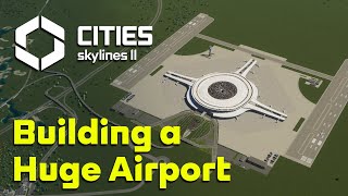 Building a HUGE AIRPORT in Cities Skylines 2 [upl. by Toma]