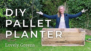 How to make a DIY Pallet Planter [upl. by Tomasz]