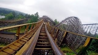 Thundercoaster front seat onride HD POV TusenFryd [upl. by Nrek]