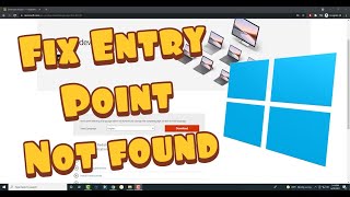 How To Fix Entry Point Not Found  The Procedure Entry Point Could Not Be Located The Dynamic Link [upl. by Rol]