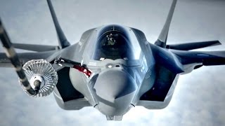 F35B First Transatlantic Flight – Aerial Refueling [upl. by Einnos736]