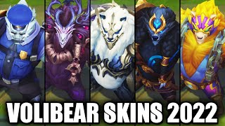 VOLIBEAR SKINS 2022  League of Legends [upl. by Ennaj454]