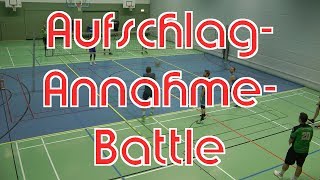 Volleyballtraining AufschlagAnnahmeBattle [upl. by Laveen]