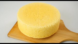 No Oven SPONGE CAKE With 3 Ingredients Soft And Fluffy [upl. by Ener]