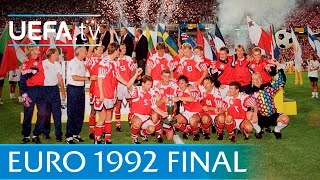 Denmark v Germany UEFA EURO 92 final highlights [upl. by Ahsekat]