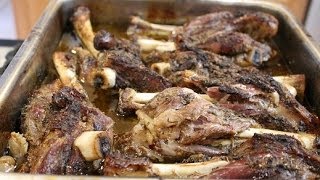 Roasted Lamb Shanks Greek Style [upl. by Elaweda]