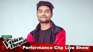 Rabi Gahatraj quotNashalu Timro aakha Lequot LIVE Show Performance  The Voice of Nepal S3 [upl. by Anauj]