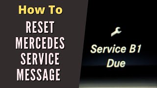 Reset Mercedes Service Message on GLS 450 [upl. by Byrdie444]