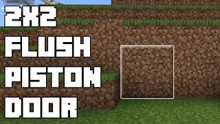 Minecraft Bedrock Simple Flush Piston Door [upl. by Kjersti885]