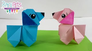 PERRO DE ORIGAMI  Paso a paso  DIY  ORIGAMI DOG [upl. by Josee]