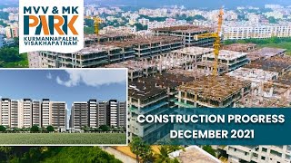 Construction Progress  December 2021  MVV amp MK Park  Kurmannapalem Vishakhapatnam [upl. by Ardnuaek]