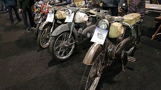 Oldtimerbeurs motoren bromfietsen in Rosmalen  Classic moped and motorcycle fair 2019 January [upl. by Aztinaj]