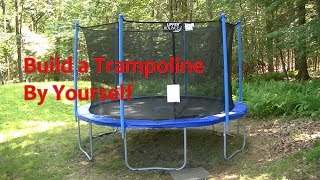 How To Build A Trampoline Set Up A Trampoline By Yourself [upl. by Adnawal]