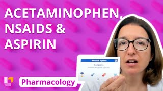 Acetaminophen NSAIDs amp Aspirin  Pharmacology  Nervous System  LevelUpRN [upl. by Marlin]