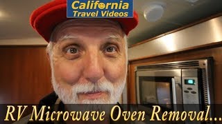 RV Microwave Oven Removal Repair amp Replacement  Part 1 [upl. by Neiviv328]