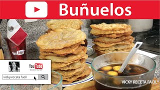 BUÑUELOS ❤️ Vicky Receta Facil [upl. by Flieger761]