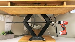 DIY Height Adjustable Standing Desk [upl. by Sesylu228]