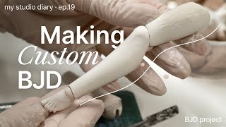 Custom BJD • Doll Making Updates • my studio diary • ep19 [upl. by Bates]