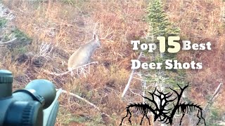 TOP 15 BEST DEER HUNTING KILL SHOTS [upl. by Inalem523]