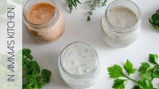 3 Quick amp Easy Yogurt Salad Dressing Recipes [upl. by Tilford634]