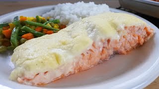 Baked Salmon Ala Contis Recipe  Yummy PH [upl. by Dobson]