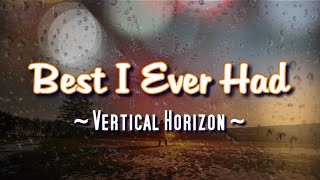 Best I Ever Had  KARAOKE VERSION  Vertical Horizon [upl. by Yvad]