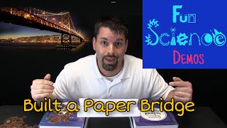 Design amp Build Paper Bridges [upl. by Bogey]