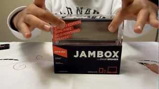 Jawbone Jambox Bluetooth speaker unboxing [upl. by Ehcsrop]