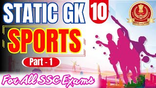 STATIC GK FOR SSC EXAMS  SPORTS  PART  1  PARMAR SSC [upl. by Amyas]