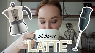 HOW TO MAKE A quotLATTEquot AT HOME moka pot  frother [upl. by Arodoet]