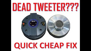 HOW TO FIX BLOWN TWEETER [upl. by Gnaw256]